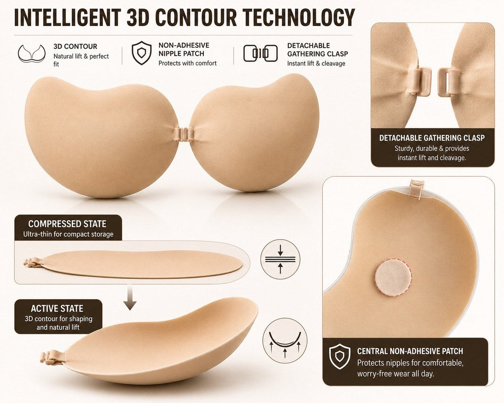 Mango Push-Up Adhesive Bra